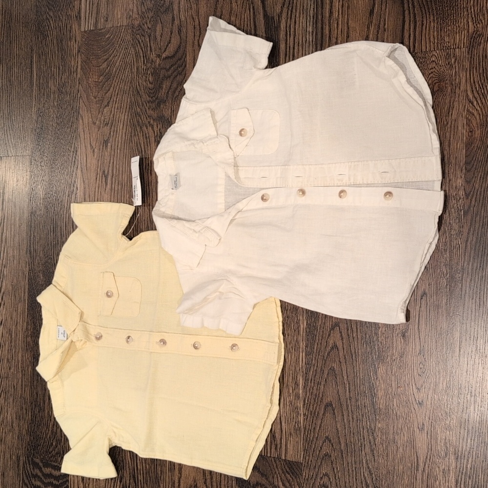 Two toddler boy Old Navy dress shirts
